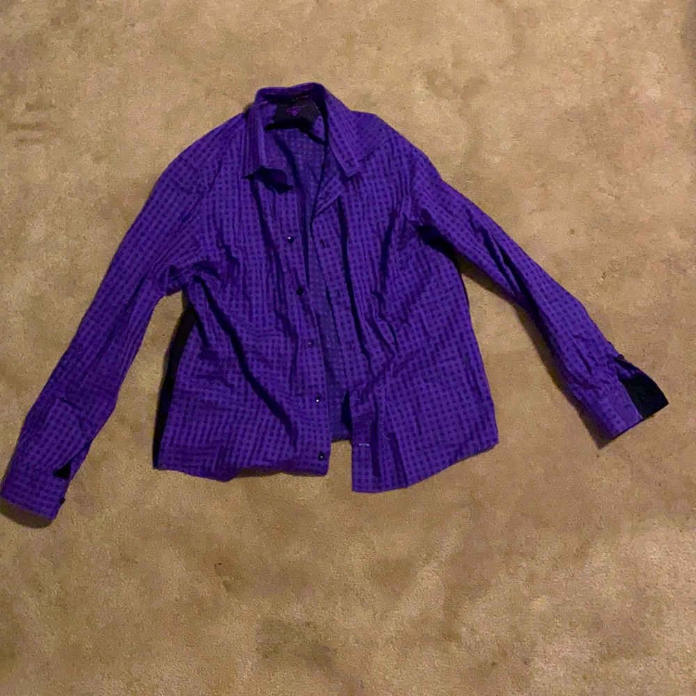 LUCKLANA Casual Button-Down Dress-Shirt.